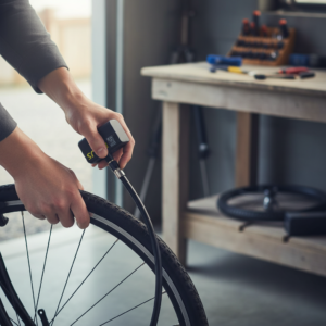 Mini pompe électrique CYCPLUS avec manomètre